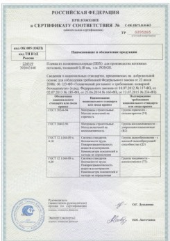 2015.06.25 Сосногорск - Pongs. Приложение к сертификату соответствия