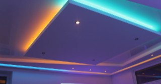 Натяжной потолок с подсветкой Сосногорск, цена от 2158 руб.